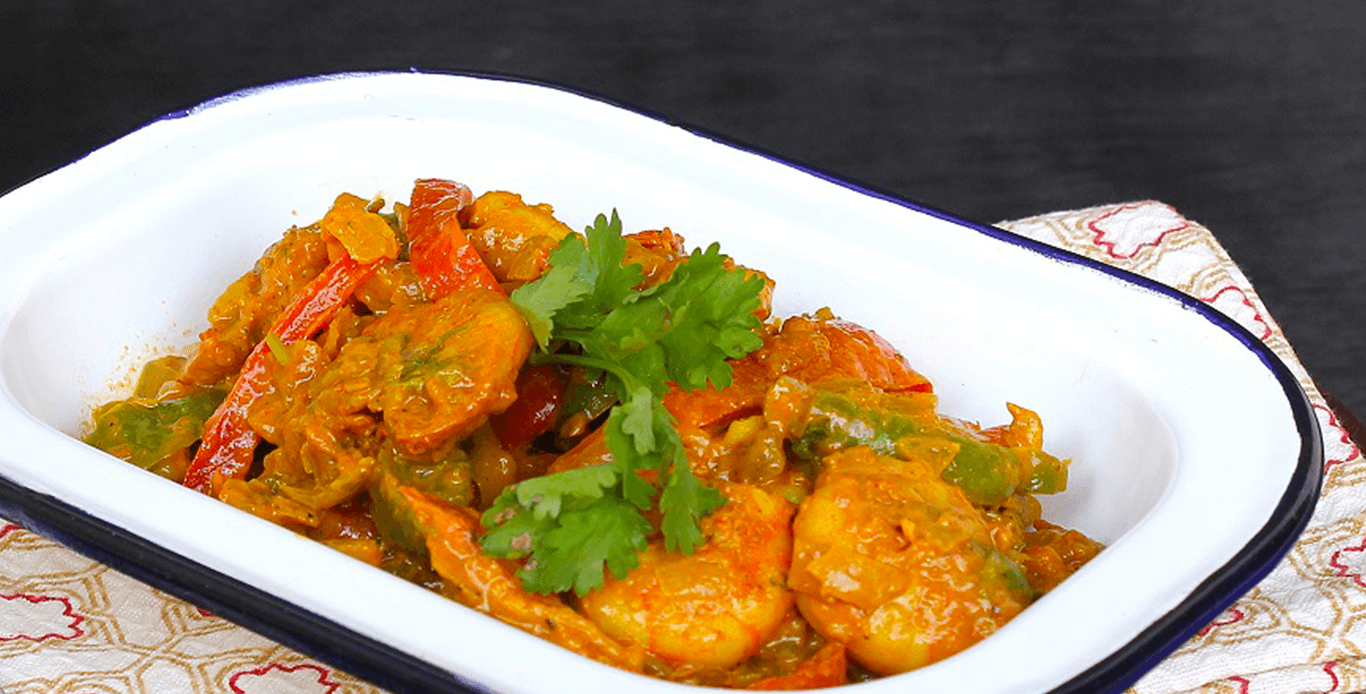 SHRIMP STIR FRY WITH CHEESY DIP MAYO